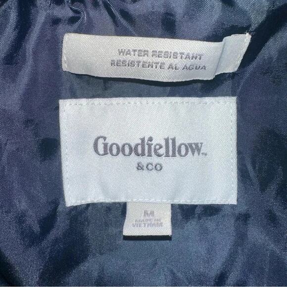 Men’s Goodfellow & Co. Water Resistant Navy Blue Bomber Puffer Jacket Size M - Picture 4 of 4